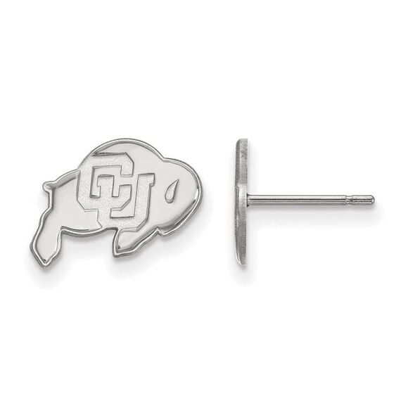 Sterling Silver University of Colorado XS (Tiny) Post Earrings